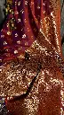 Deep Red Banarasi Satin Silk